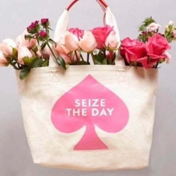 kate spade seize the day canvas tote bag 🤍 - Picture 15 of 16